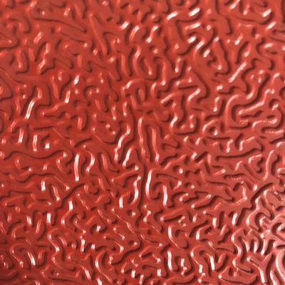 Tłoczona aluminiowa płyta w kolorze czerwonym 0,50 mm * 1250 mm blacha aluminiowa stosowana w przemyśle motoryzacyjnym
