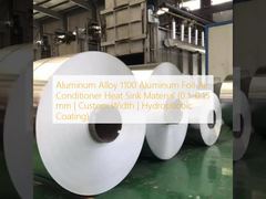 Stop aluminium 1100 Folia aluminiowa Materiał radiatora klimatyzatora (0,1–0,15 mm | Szerokość niestandardowa | Powłoka hydrofobowa)