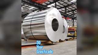 30-letnie szare aluminiowe panele ścienne osłonowe