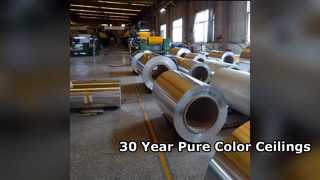 Trwałe aluminiowe płyty sufitowe w kolorze RAL