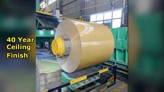 Aluminiowa cewka sufitowa z wykończeniem na 40 lat