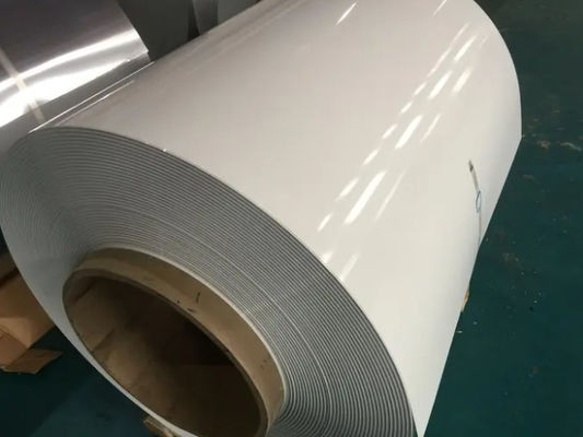0.55mm grubość stop3105 H24 24 gauge Prepainted Aluminium Coil z farbą PVDF dla pokrywy patio