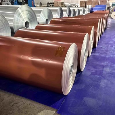 AA1100 stopnia kolorowej folii aluminiowej rozmiar 0,08 mm stosowane w systemie dachowym