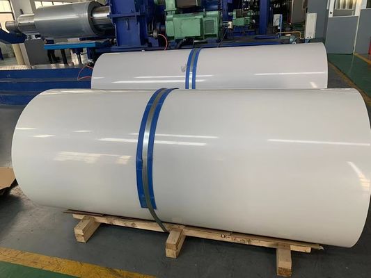 Wysokiego połysku Aluminium powlekany Biały arkusz PE powlekany szerokość 2600mm stosowany w motoryzacji