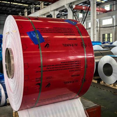 Cewka aluminiowa laminowana z nadrukiem i powłoką kolorystyczną o grubości 0,38 mm z materiału nadającego się do recyklingu
