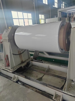 Biały / Czarny Ral 9010 Kolorowo powlekany arkusz aluminiowy w cewce 3105 H24 do produkcji rynsztoków lub rury dolnej