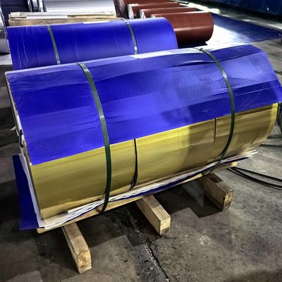 Kolorowa folia aluminiowa do systemu dachowego (stop AA1050/1060/1100, rozmiar 0,11 mm)