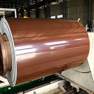 0.5 mm grubość kolorowo powlekany aluminiowy zwoj do okien/drzwi