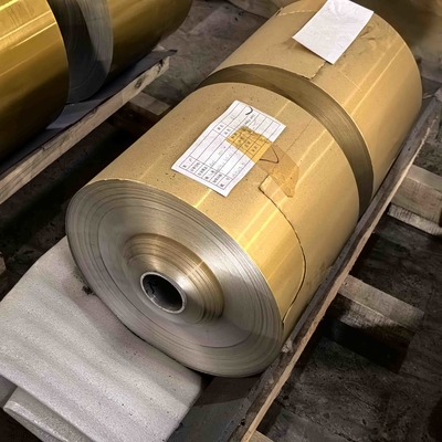 8011 O Temperatura 0,12 mm Wytrzymała folia aluminiowa malowana po boku do produkcji pojemników do pieczenia
