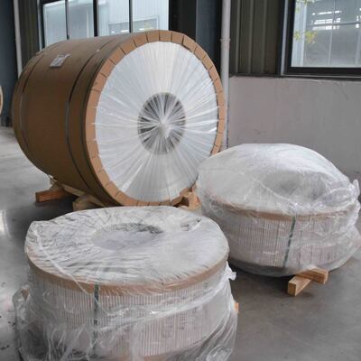 0.027'' x 11.75'' 15'' Aluminiowa taśma rynnowa malowana białym poliestrem do systemu zbierania deszczówki