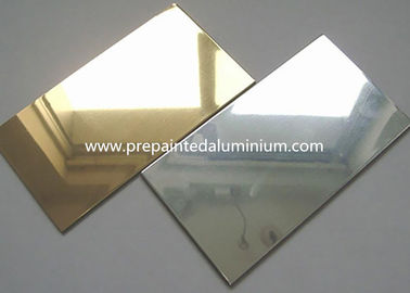 Wysokowydajny aluminiowy arkusz lustrzany z obróbką laminowaną / polerowaną / anodowaną