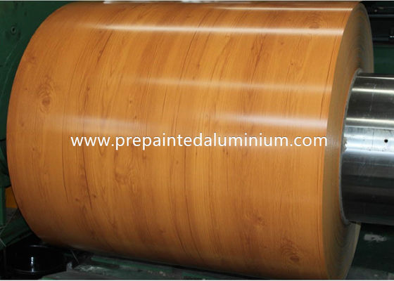 Stop aluminiowy 3105 H24 Wzorzec drewniany PPAL Kolorowo powlekany aluminiowy zwoj Aluminiowy przedmalowany Aluminiowy do dachu i ściany